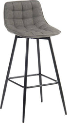 Teknik Quilt Barstool in Grey (single stool) - Price Crash Furniture