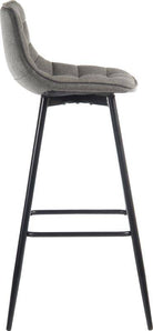 Teknik Quilt Barstool in Grey (single stool) - Price Crash Furniture