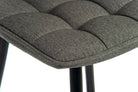 Teknik Quilt Barstool in Grey (single stool) - Price Crash Furniture