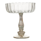 Medium Fluted Glass Display Bowl - Price Crash Furniture