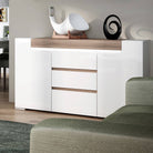 Toronto 2 Door 3 Drawer Sideboard (inc. Plexi Lighting) - Price Crash Furniture