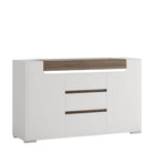 Toronto 2 Door 3 Drawer Sideboard (inc. Plexi Lighting) - Price Crash Furniture