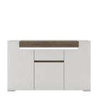 Toronto 3 Door 1 Drawer Sideboard (inc. Plexi Lighting) - Price Crash Furniture