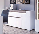 Toronto Wide 4 Door 2 Drawer Sideboard (inc. Plexi Lighting) - Price Crash Furniture