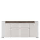 Toronto Wide 4 Door 2 Drawer Sideboard (inc. Plexi Lighting) - Price Crash Furniture