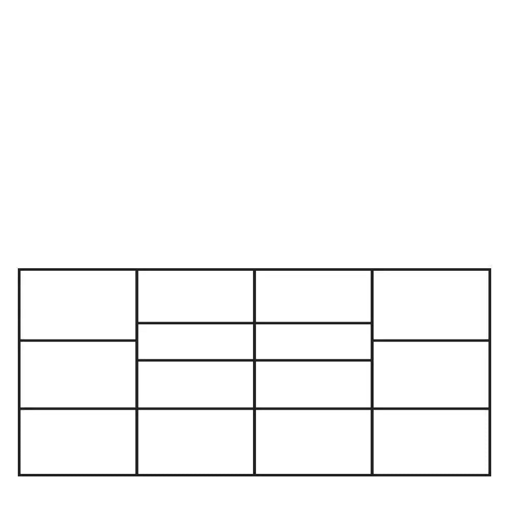 Toronto Wide 4 Door 2 Drawer Sideboard (inc. Plexi Lighting) - Price Crash Furniture