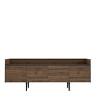 Unit Sideboard 2 Drawers 3 Doors In Walnut And Black - Price Crash Furniture