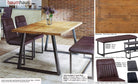 Urban Elegance - Reclaimed SMALL (Horizontal Leg / 95cm x 170cm top) by Baumhaus - Price Crash Furniture