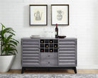 Vaughn Wine Cabinet Sideboard in Grey Oak by Dorel - Price Crash Furniture