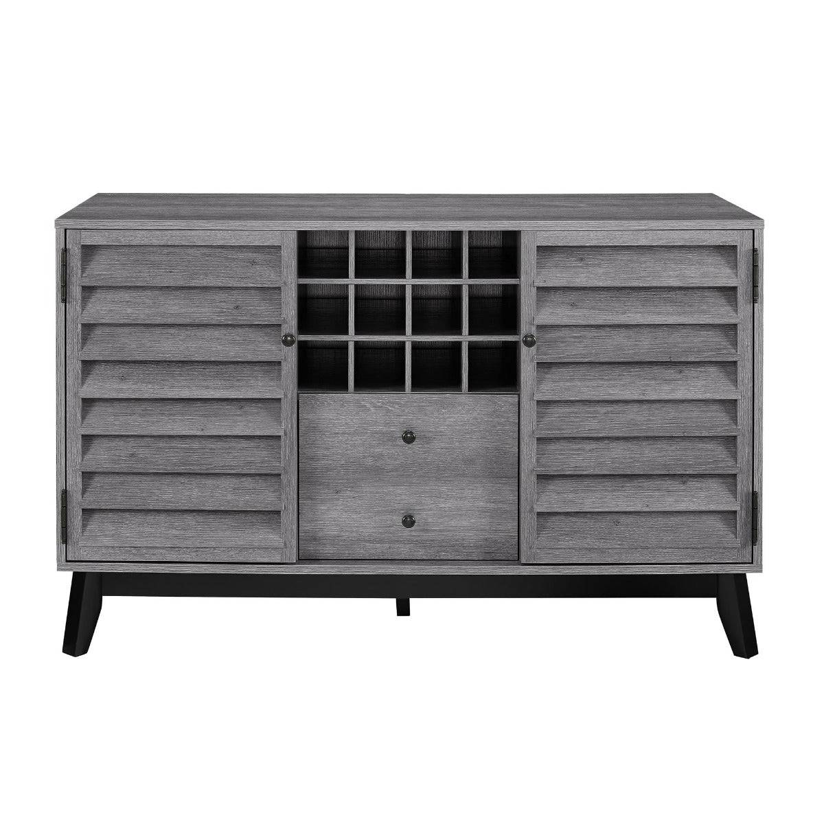 Vaughn Wine Cabinet Sideboard in Grey Oak by Dorel - Price Crash Furniture