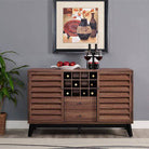 Vaughn Wine Cabinet Sideboard in Walnut by Dorel at Price Crash Furniture - Price Crash Furniture