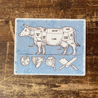 Vintage Metal Sign - Butchers Cuts of Beef Retro Sign - Price Crash Furniture