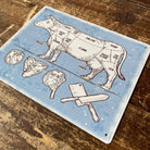 Vintage Metal Sign - Butchers Cuts of Beef Retro Sign - Price Crash Furniture