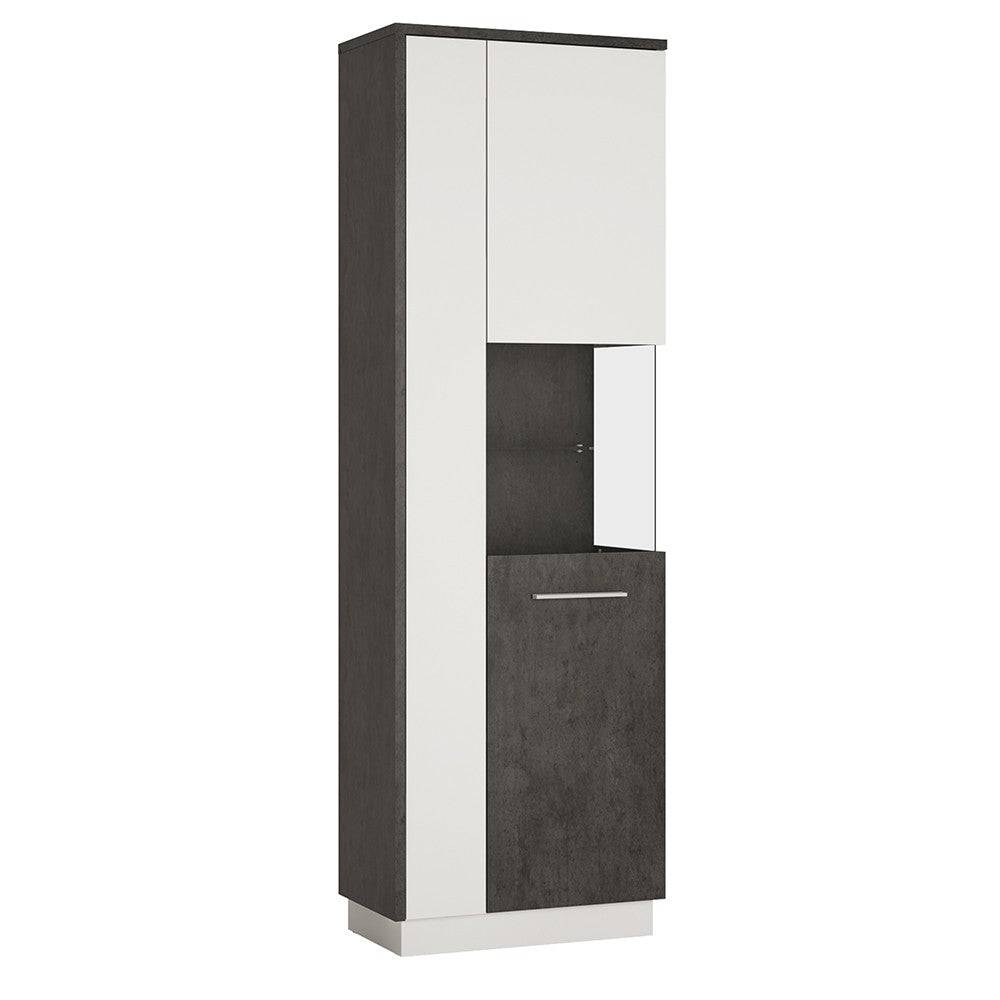 Zingaro Tall Display Cabinet (LH) - Price Crash Furniture