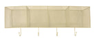 4 Basket And Hook Wall Unit Cream - Price Crash Furniture