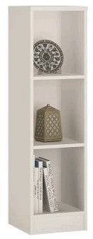 4 You Medium Narrow Bookcase In Pearl White - Price Crash Furniture