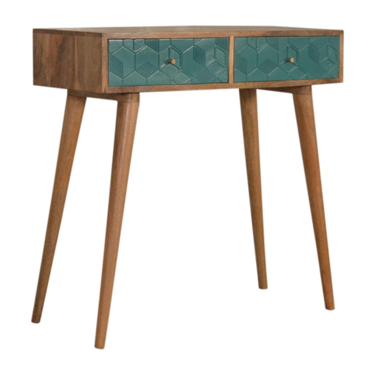 Acadia Teal Console Table - Price Crash Furniture