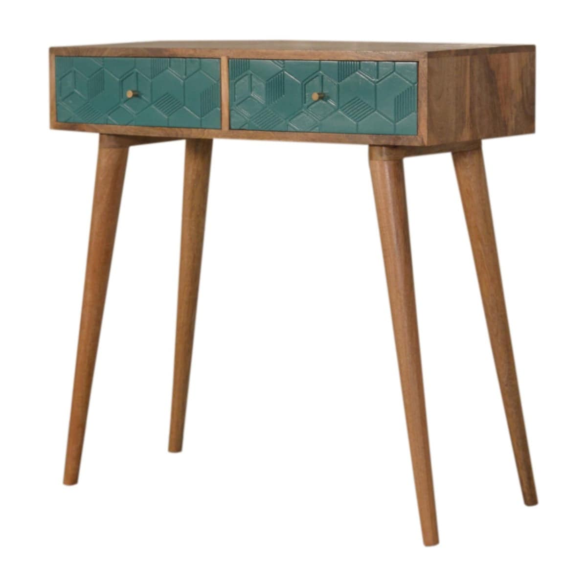 Acadia Teal Console Table - Price Crash Furniture