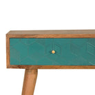 Acadia Teal Console Table - Price Crash Furniture