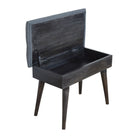 Ash Black Rattan End Table - Price Crash Furniture