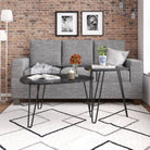 Athena Nesting Tables in Black by Dorel Novogratz - Price Crash Furniture