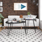 Athena Nesting Tables in Black by Dorel Novogratz - Price Crash Furniture