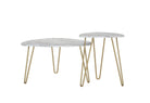 Athena Nesting Tables in White by Dorel Novogratz - Price Crash Furniture