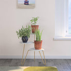 Athena Plant Stand in White by Dorel Novogratz - Price Crash Furniture