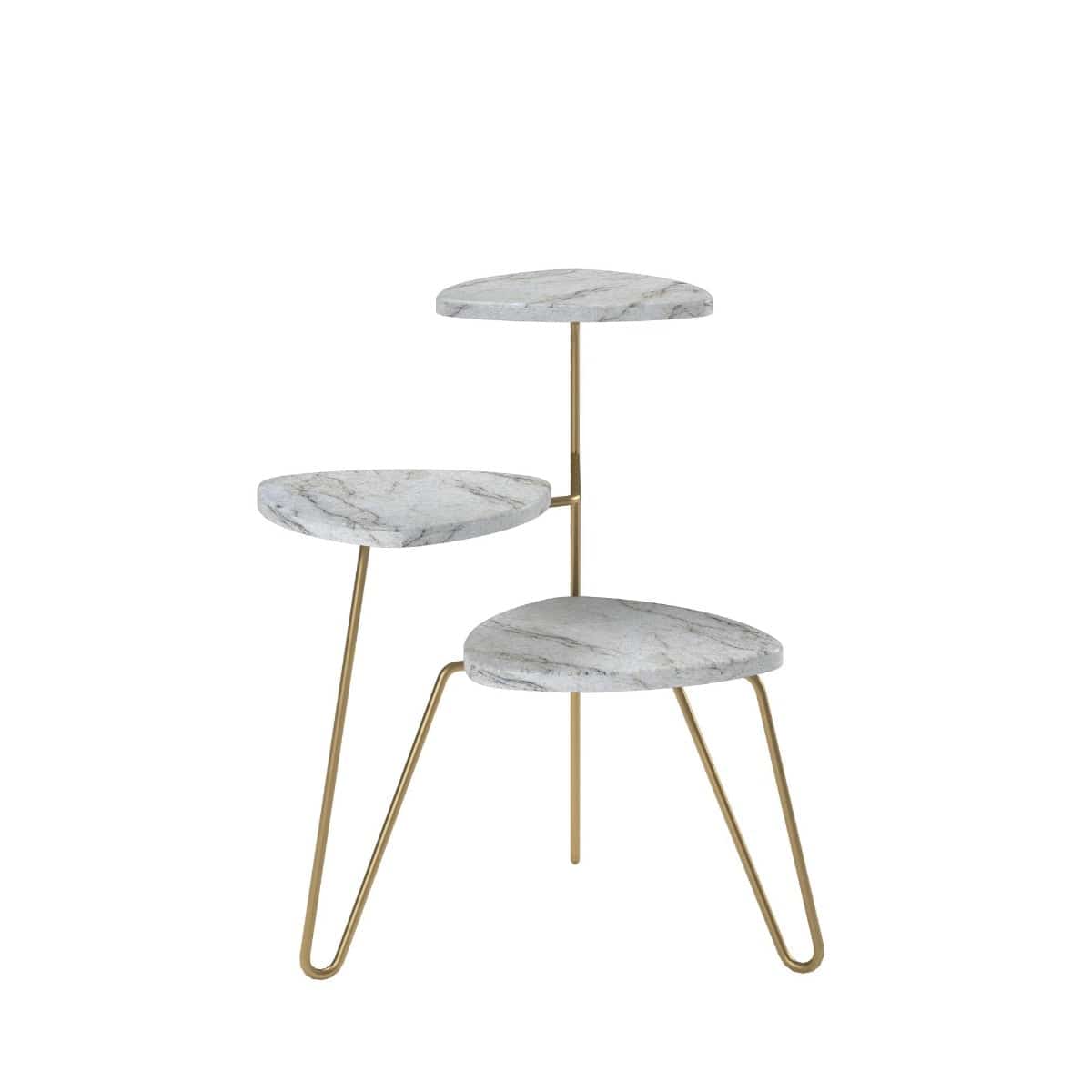 Athena Plant Stand in White by Dorel Novogratz - Price Crash Furniture