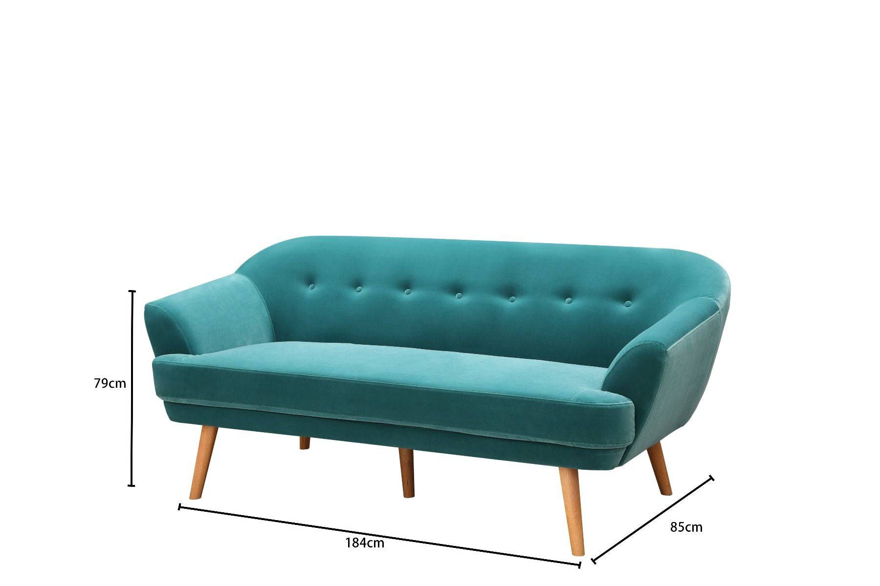 Snowdonia 3 Seater Sofa in Green by TAD - Price Crash Furniture