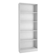 Basic Tall Wide Bookcase (4 Shelves) In White - Price Crash Furniture