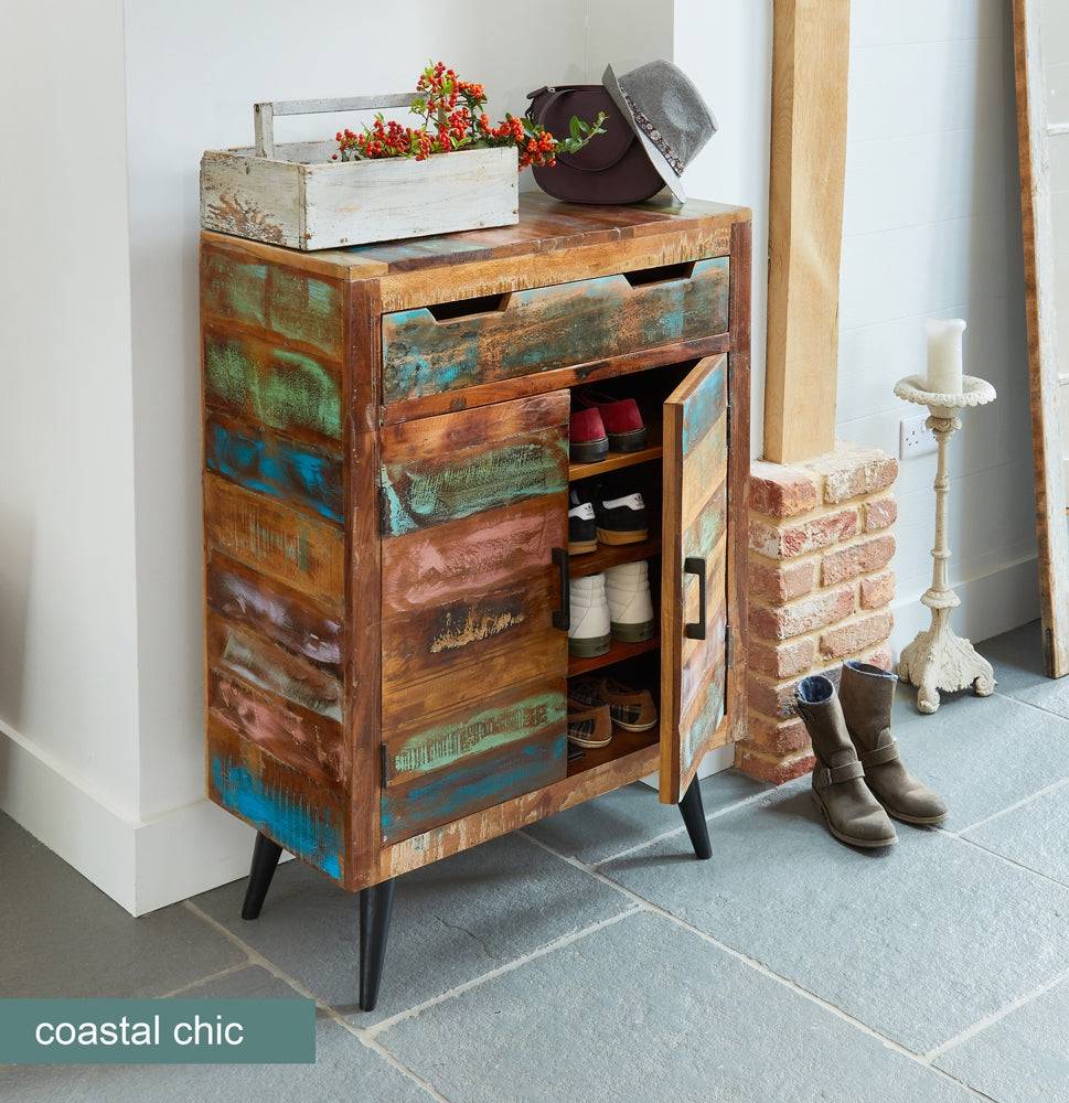 Baumhaus Coastal Chic Shoe Cupboard - Price Crash Furniture