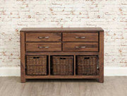 Baumhaus Mayan Walnut Console Table - Price Crash Furniture