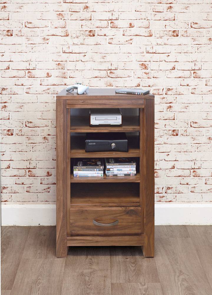 Baumhaus Mayan Walnut Entertainment Ancillaries Storage Unit - Price Crash Furniture