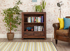 Baumhaus Mayan Walnut Low Bookcase - Price Crash Furniture