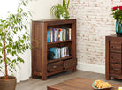 Baumhaus Mayan Walnut Low Bookcase - Price Crash Furniture