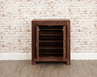 Baumhaus Mayan Walnut Shoe Cupboard - CWC20A - Price Crash Furniture