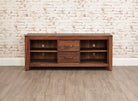 Baumhaus Mayan Walnut Widescreen Television Cabinet - Price Crash Furniture