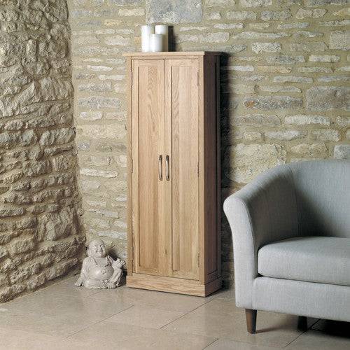 Baumhaus Mobel Oak DVD Storage Cupboard - Price Crash Furniture