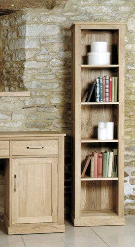 Baumhaus Mobel Oak Narrow Bookcase - Price Crash Furniture