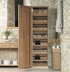 Baumhaus Mobel Oak Tall Shoe Cupboard - Price Crash Furniture