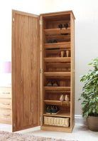 Baumhaus Mobel Oak Tall Shoe Cupboard - Price Crash Furniture