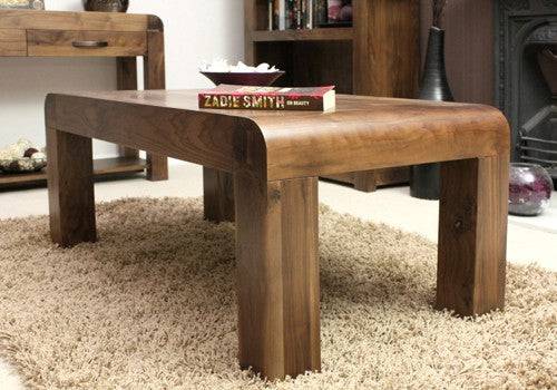 Baumhaus Shiro Walnut Four Drawer Coffee Table - CDR08C - Price Crash Furniture