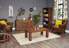 Baumhaus Shiro Walnut Four Drawer Coffee Table - CDR08C - Price Crash Furniture