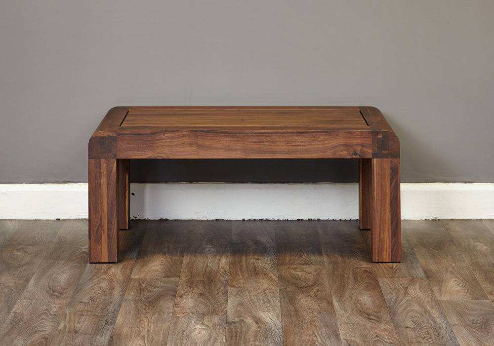 Baumhaus Shiro Walnut Four Drawer Coffee Table - CDR08C - Price Crash Furniture