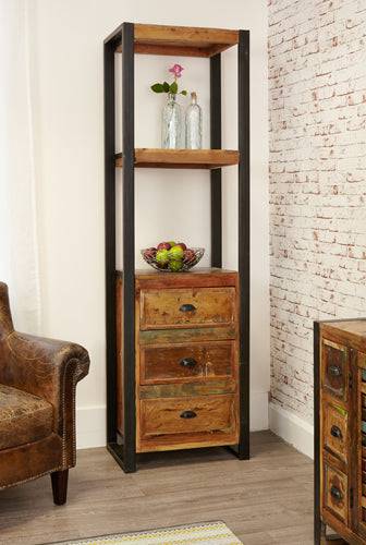 Baumhaus Urban Chic Alcove Bookcase (with drawers) - Price Crash Furniture