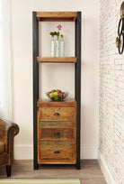 Baumhaus Urban Chic Alcove Bookcase (with drawers) - Price Crash Furniture