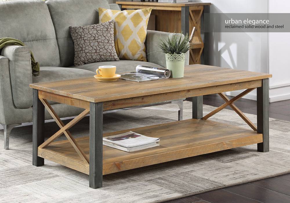 Baumhaus Urban Elegance - Reclaimed Extra Large Coffee Table - Price Crash Furniture