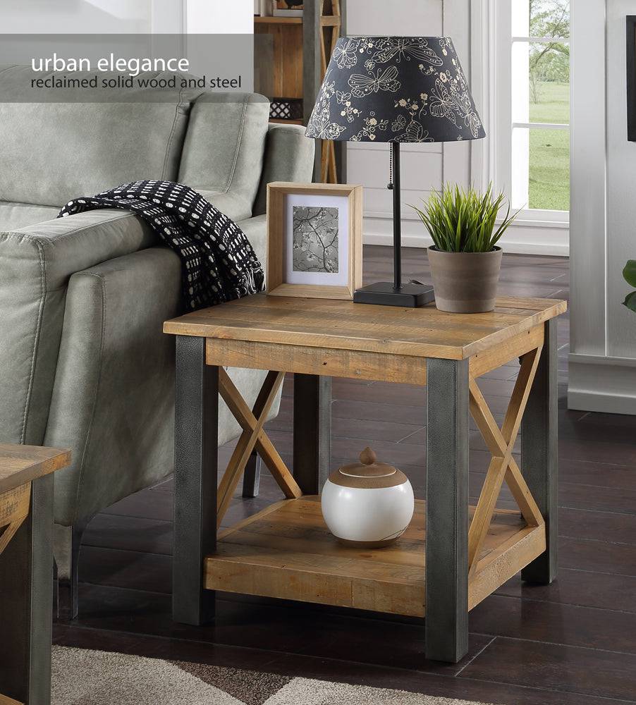 Baumhaus Urban Elegance - Reclaimed Lamp Table - Price Crash Furniture