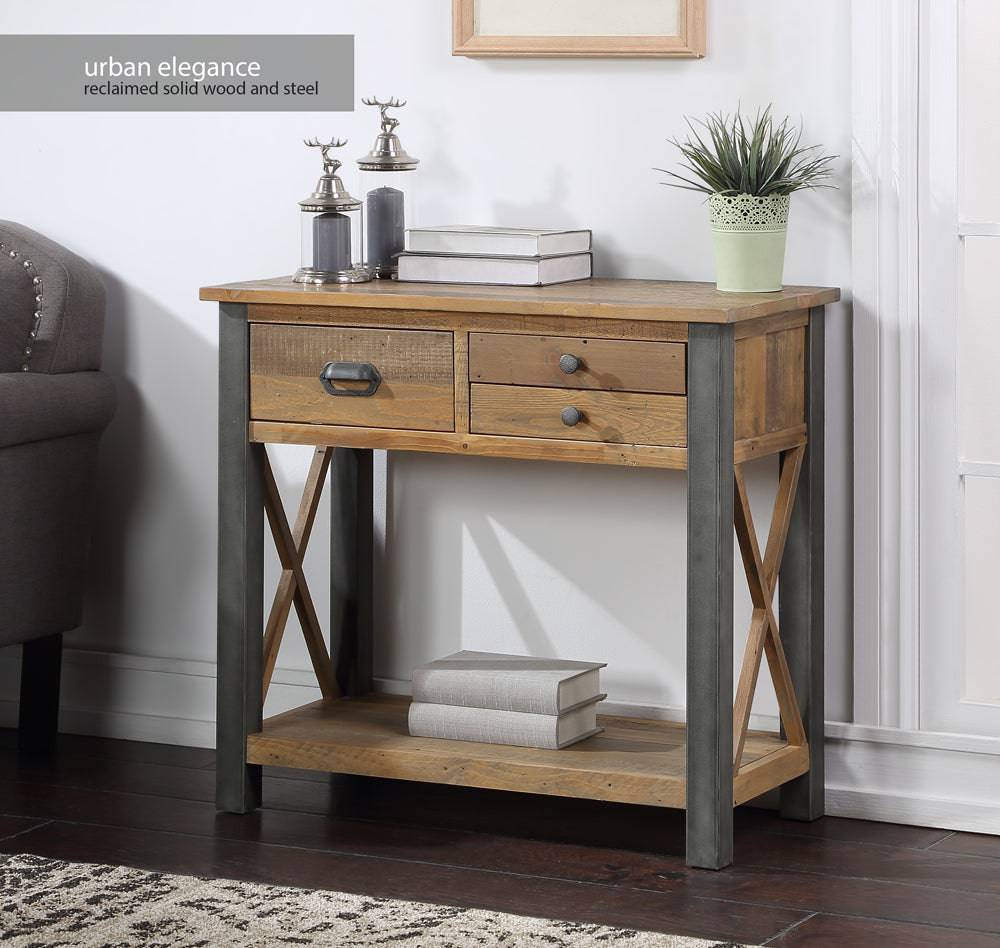 Baumhaus Urban Elegance - Reclaimed Small Console Table - Price Crash Furniture